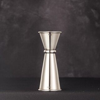 Bar soul american roll-rim wine measurer professional bartender tools ounce cup cocktail measuring cup internal and external scales 15ml-30ml-45ml silver 15-30ml