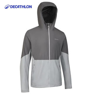 Decathlon (decathlon) women's outdoor jacket, skin clothing, sports sun protection clothing, fishing clothing, cool and breathable helium500 men's dark smoke gray m