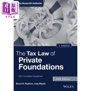 预售 非公募基金会税法 The Tax Law Of Private Foundations, 2021 Cumulative Supplement 英文原版  Wiley