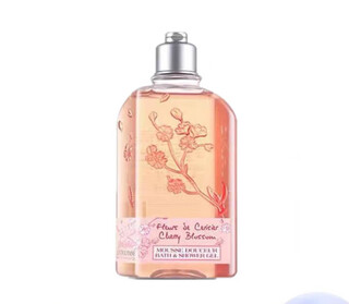 L'occitan grass genuine shower gel sweet cherry blossom body lotion 250ml moisturizing and long-lasting fragrance moisturizing and smoothing cherry blossom shower gel 1 bottle
