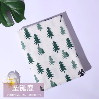 Jiazhi deer tablecloth cotton and linen small fresh rectangular tablecloth tea table cloth tablecloth ins style desk cloth student dormitory christmas deer 100*150cm