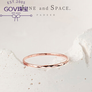 Fat donglai's same style 14k gold-filled faceted rose gold ring, very thin knuckle tail ring for female best friend, little finger ring, us no. 7#