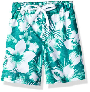 Kanu surf boys' quick-drying upf 50+ beach swim trunks dominican green 8
