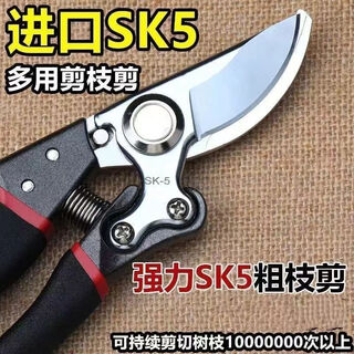 German imported tree shears, fruit tree shears, durable multi-functional pruning shears, flower scissors, flower pruning shears, german imported sk5 steel - pulley steel blade shears for activities