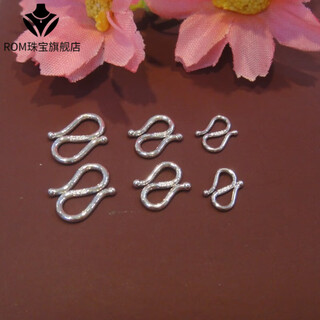 Dl 1998 platinum necklace buckle connector pt950 platinum m buckle necklace buckle buckle diy platinum accessories pt small pt950 platinum s buckle 0.26 g