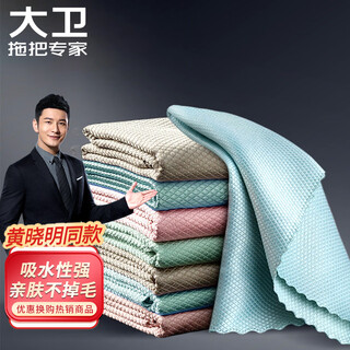 David fish scale rag 30*40cm*5 pieces kitchen dishcloth to remove oil and absorb water k2