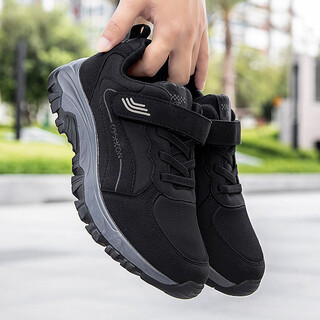 Jingtian sends shoes for the elderly, women's mothers' shoes, casual breathable mesh sports shoes, middle-aged and elderly walking shoes, non-slip soft sole granny shoes, old beijing cloth shoes, large size square dance shoes 2208 black men's style 39