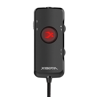 Siberia (xiberia) u2 usb external independent sound card 7.1 channel 3.5mm audio interface converter computer external headset audio game sound card black