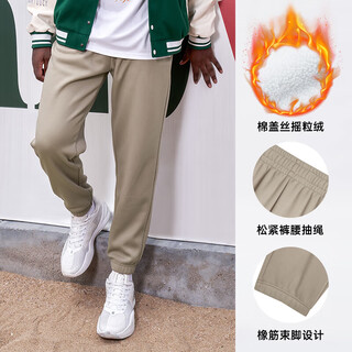 Rigorer sweatpants men's 2024 autumn sports trousers basketball casual loose pants black and gray legged trousers z123311603-1 gray khaki autumn and winter plus velvet s height 165cm weight 100-110jin jin is equal to 0.5 kg