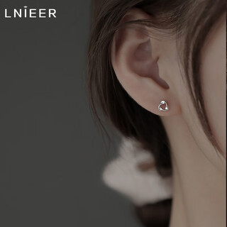 Lnieer 999 pure silver moebius earrings for women to wear pierced earrings 2025 new style silver earrings for sleeping without taking off 999 pure silver mobius earrings