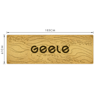 Geele balance board standing office skateboarding surfing simulation adhd decompression ankle strength training artifact balance board special yoga mat (wave picture)