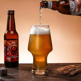 Haofanjie beer mug, craft brewed high-value ipa glass, high-end professional draft beer mug, glass, high-end, light luxury, high-end mug, ipa beer mug, single 565ml