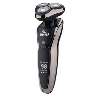 Zozen 4d electric shaver rechargeable full body washable shaver 5001 digital display gun gray standard