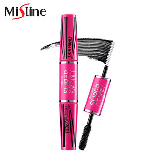 Mistine mascara mistine 4d double-ended women's waterproof slim curl encrypted extended pink tube