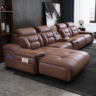 2025 genuine leather sofa italian style first floor simple sofa imported modern cowhide leather art sofa living room complete combination standard version single arm + double seat