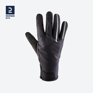 Decathlon winter cycling gloves full finger cycling cycling gloves warm and windproof unisex 900 series high-end black l