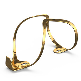 Enlee bicycle water bottle holder, mountain road bike ultra-light aluminum water bottle holder, bicycle outdoor riding gradient color water cup holder, cycling equipment accessories, u style gold (with screws)