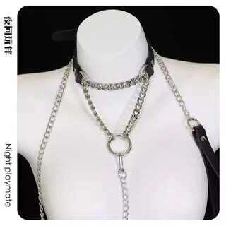 Tongrubi sentimental choker collar women's choker necklace men's and women's choker necklace genuine leather k9 puppy puppy lover ring black (high quality)