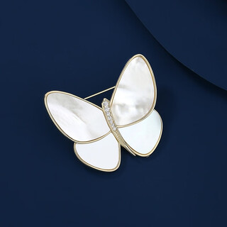 Marco bizzarri high-end brand brooch, butterfly brooch, high-end women's exquisite corsage, suit anti-exposure pin accessories, valentine's day gift for girlfriend, wife's birthday gift a