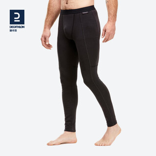 Decathlon (decathlon) sports warm pants men's spring and autumn thin slim fit leggings autumn pants men's warm pants men's merino wool pants men - (86%) sheep wool l