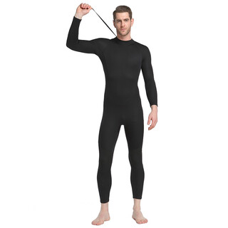 2019 shark bart 1.5mm thick material couple wetsuit winter one-piece jellyfish suit warm couple swimsuit men's and women's snorkeling suit men's xxl