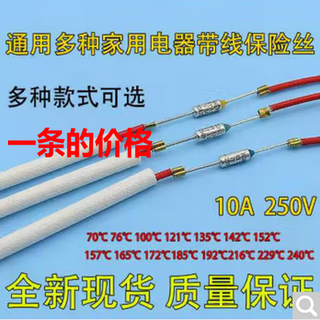 Induction cooker air fryer rice cooker pressure cooker hot water kettle temperature fuse thermistor 10a250v plug + plug 240 degrees 10a250v fuse