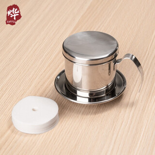 烨微咖越南壶咖啡壶家用304不锈钢咖啡过滤器冲泡壶滴漏壶带专用滤纸 越南壶+100片滤纸