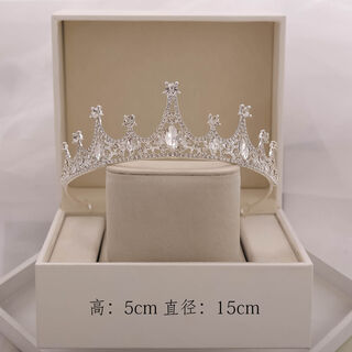 Crown tiara 18 adult gift birthday best friend gift golden female bride wedding internet celebrity queen sn7885 hg-06-silver simple packaging without gift box