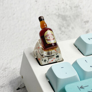 汇瀚酒蒙子键帽键盘网红装饰个性创意酒瓶礼物esc单个透光定制客制化 mini芝华士威士忌键帽
