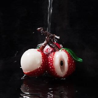 Rongshantang color changing lychee tea pet tea tray ornaments for household fun kung fu tea accessories color changing resin tea pet ornaments - daji dali