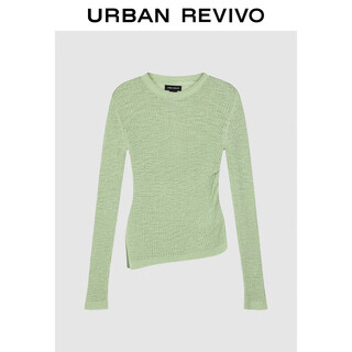 Ur2024 new autumn and winter women's fashionable irregular slit slim knitted sweater uwm940016