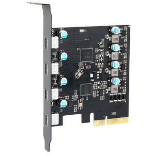Moge pcie x4 to four-port type-c expansion card 4-port typec adapter card 10gb power-free usb3.2 gen2 protocol mc2044