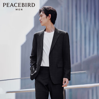 Peacebird men's suit jacket men's single breasted casual suit (slim fit) l