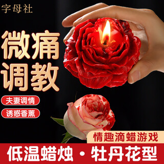 Alphabet club sm low-temperature candle training and punishment props, perverted supplies, dripping wax sex toys for men and women, alternative sex toys for couples, adult sex toys for stimulation of couples, burgundy