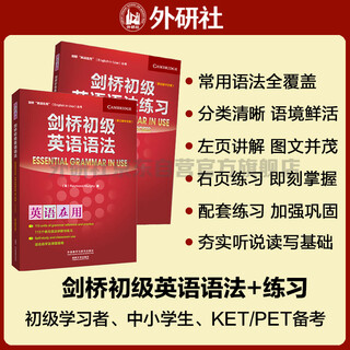 剑桥初级英语语法+练习套装（剑桥“英语在用”English in Use丛书 第三版中文版 套装共2册）