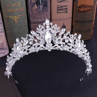 Shangge crown tiara bridal wedding diamond crown birthday crown matching dress jewelry headband gift boxed crown the merchant delivers the goods by himself (contact customer service for orders)