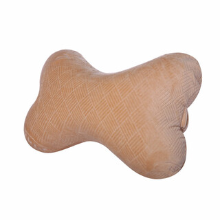 Jiuxiao thai natural latex bone pillow, office car cervical spine pillow, car chair headrest, skin color-natural core 30*20*10cm