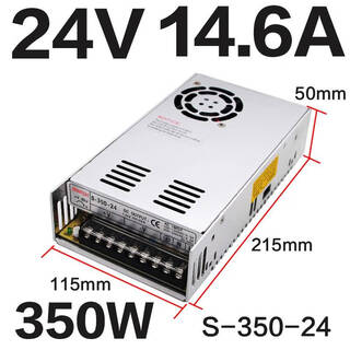 12v transformer dc switching power supply box 48v mean well nes/s-350w400-24v15a industrial 5v monitoring s-350-24 24v14.6a