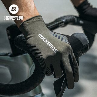 Rock brothers rock brothers cycling gloves full finger road long finger touch screen thin breathable cycling gloves for men and women spring and summer l