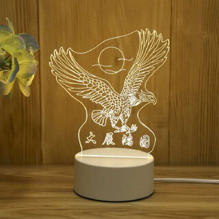 I think, i dream, creative 3d night light, student gift, bedroom table lamp, usb cartoon, show your ambitions, usb model, monochrome warm light