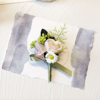 年会嘉宾胸花 韩式西式男童西装胸花配饰伴郎伴娘婚礼胸花仿真的 39号 0个