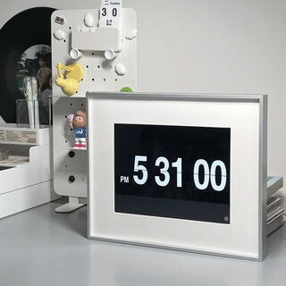 TLXTiPad电子相框mini平板电脑装裱旧物改造数字时钟画框定制 银色 7.9英寸(1毫米卡纸)