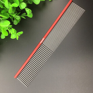 Master leemaster comb m9 m5 pet golden retriever teddy dog and cat grooming comb m9 red (handle 19cm, needle 2.8m)