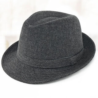 抖芊 礼帽男士中老年爸爸秋冬帽子羊毛保暖上海滩英伦绅士帽爷爷