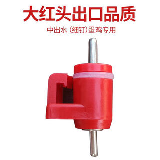 潮鸣（CHAOMING）卫亮乳头饮水器鸡用养殖场球阀饮水器养鸡用水嘴鸡舍鸡场家禽养殖 大红头出口品质中出水蛋鸡100个