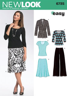 New looklook sewing pattern 6735