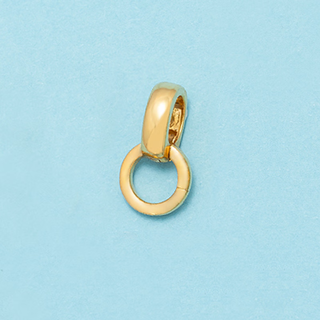 Caizhi 18k gold jewelry buckle thickened clip buckle south african diamond buckle pendant necklace accessories diy jewelry 750 gold 18k gold universal buckle light gold color