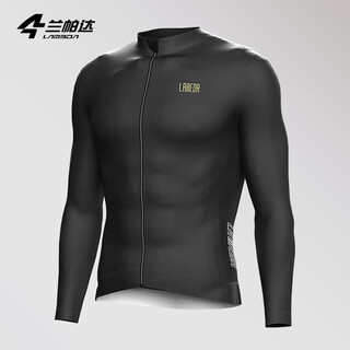 Lambda official direct sales 5-15 degrees autumn and winter fleece warm cycling suit men's long sleeve top road cycling suit top dark m
