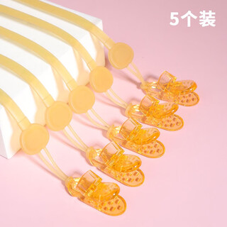Yoshida hisamori baby chain tooth chewing gum anti-chain lanyard baby toy strap anti-lost clip nano silicone anti-chain 5 pieces