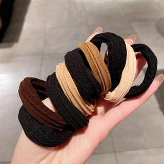 Bary reef 2022 new style high elasticity rubber band for hair, durable ponytail will not hurt hair band, hair tie for women, mixed pack of 10